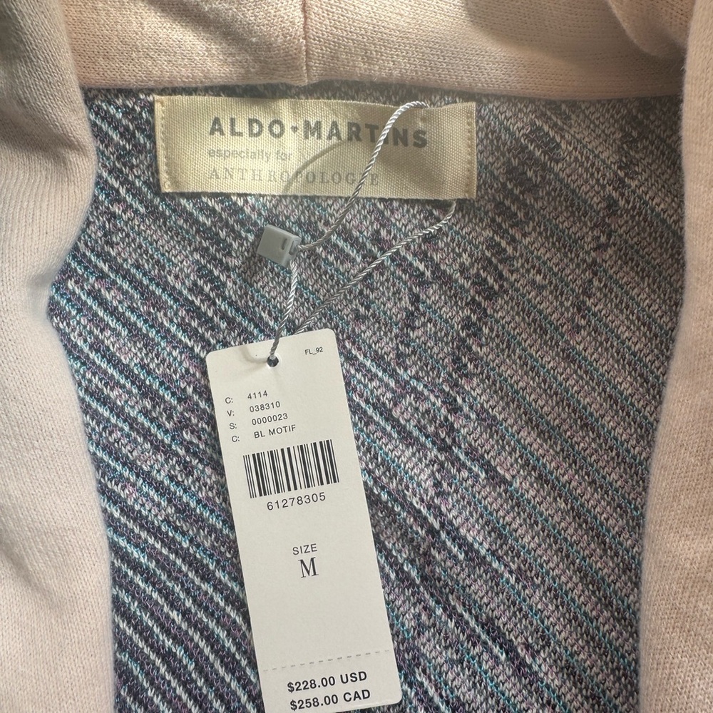 ANTHROPOLOGIE Colorful Women's Sweater with Fringe Detail SZ M - Picture 4 of 4